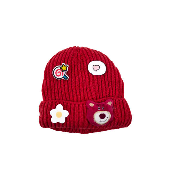 GORRO INFANTIL TEJIDO KAWAI #ROJO LOTSO