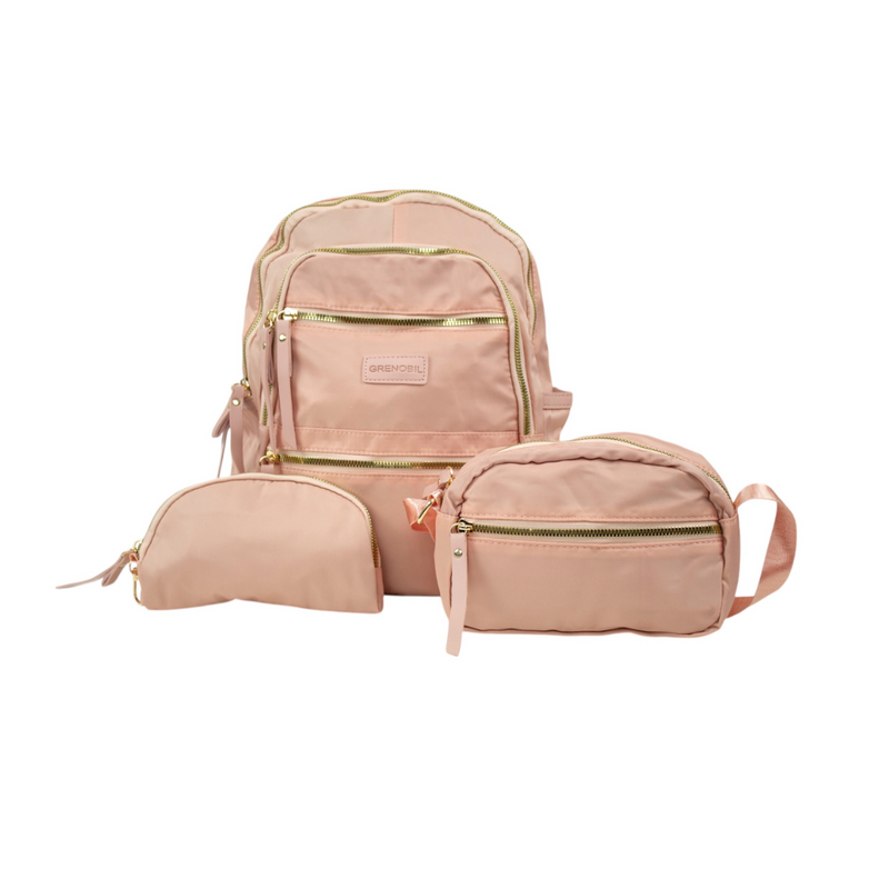 MOCHILA TRIO GRENOBIL AHY013 #PINK