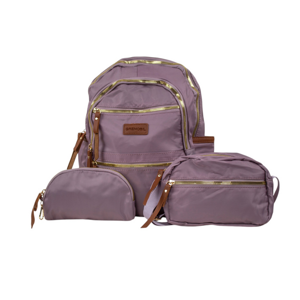 MOCHILA TRIO GRENOBIL AHY013 #PURPLE