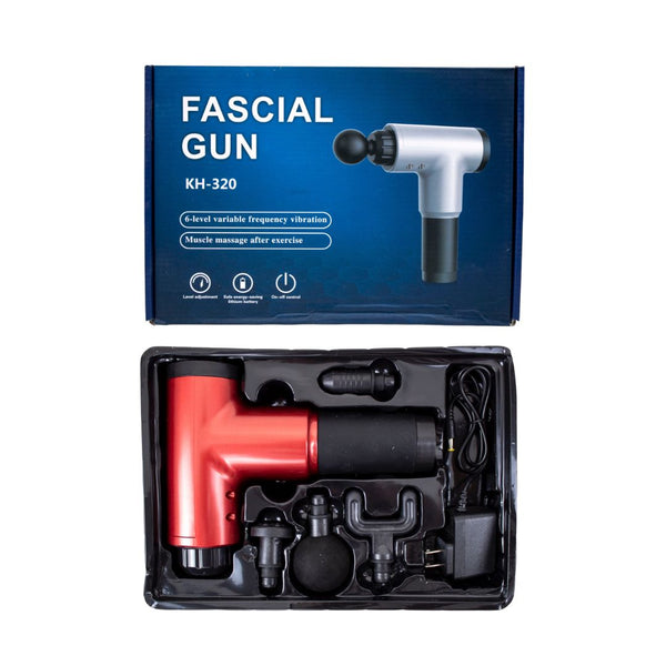 MASAJEADORA ELECTRICA FASCIAL GUN #ROJO