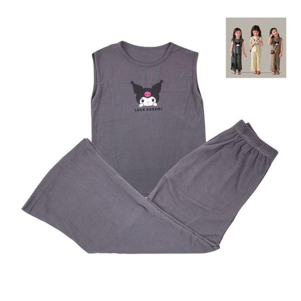 CONJUNTO PIJAMA VERANO INFANTIL TALLA 130 #KUROMI GRIS