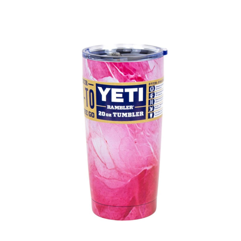 VASO TERMO ACERO YETI 20 OZ MARMOLEADO #FIUSHA-ROSA