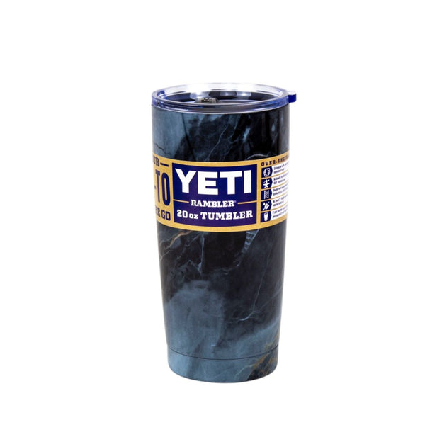 VASO TERMO ACERO YETI 20 OZ MARMOLEADO #GRIS-NEGRO