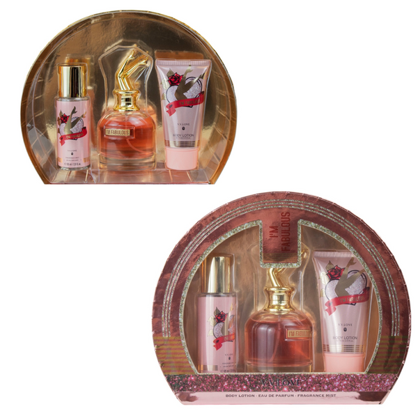 SET 3 PIEZAS PERFUME BODY CREMA #I´M FABULOUS