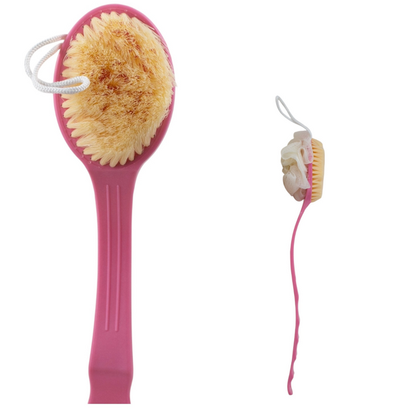 CEPILLO Y ESPONJA PARA LA DUCHA CORPORAL #ROSA