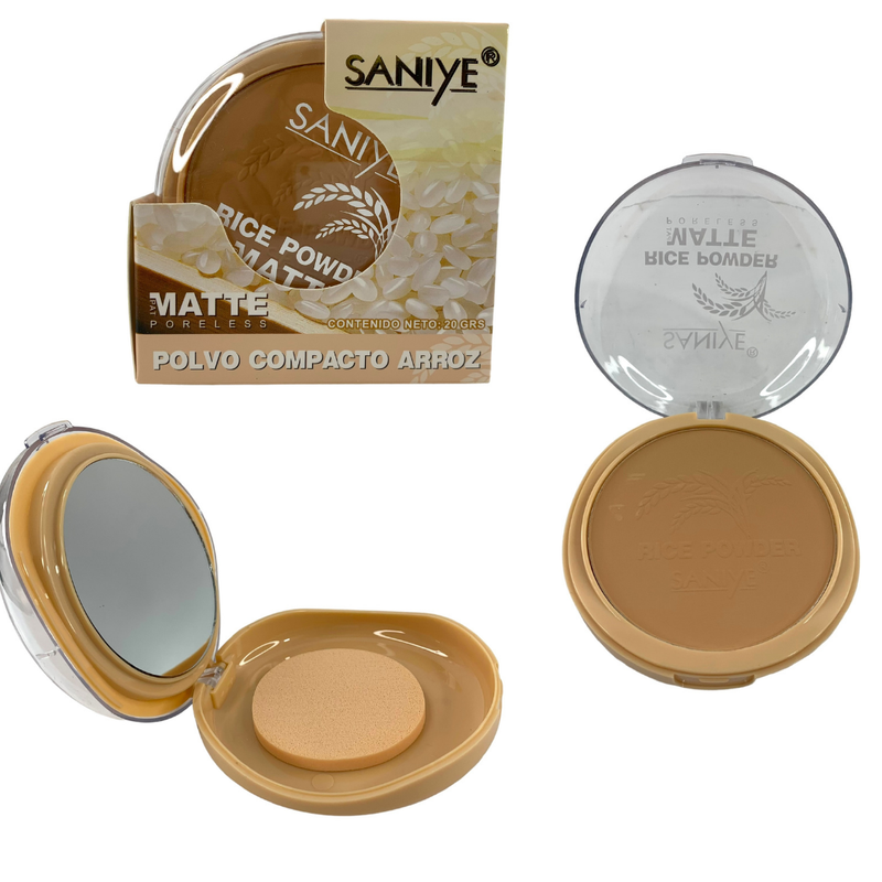 POLVO COMPACTO  SANIYE ARROZ #01