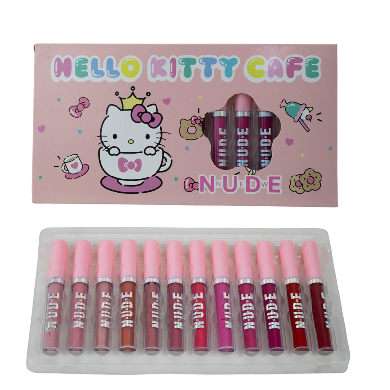 SET LABIAL NEW NUDE KAWAI #KITTY CAFE