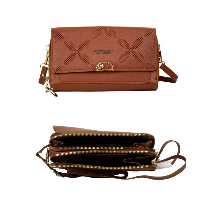 CARTERA DAMA FASHION CLASIC KB-5067 #BROWN