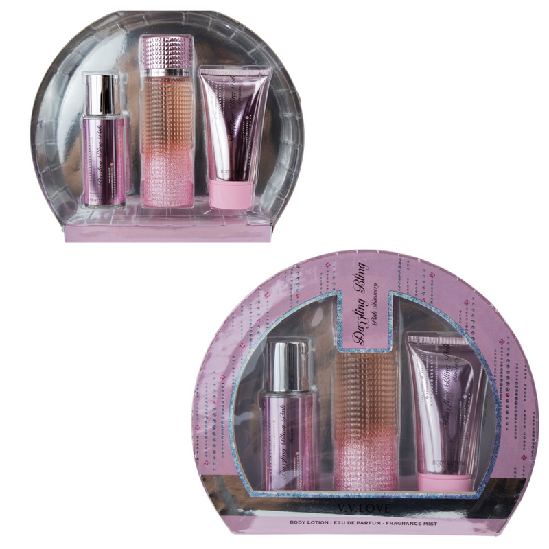 SET 3 PIEZAS PERFUME BODY CREMA #DAZZLING BLING