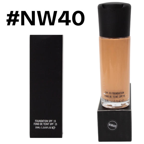 BASE DE MAQUILLAJE FOUNDATION SPF 15 #NW40