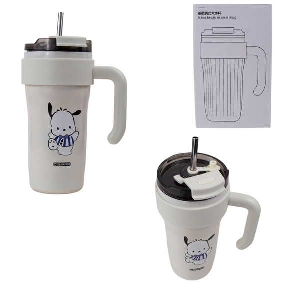 TERMO VASO KUROMI VIRAL A TEA BREAK 890 ML #POCHACO BLANCO