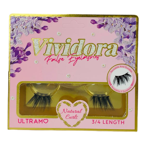 PESTAÑAS FALSE EYELASHES NATURAL CURLS ULTRAMO A #BK03