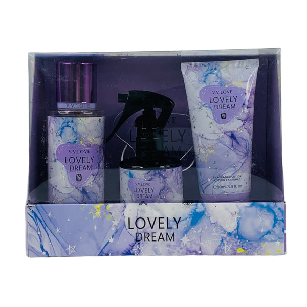 SET 3 PIEZAS PERFUME BODY CREMA #LOVELY DREAM