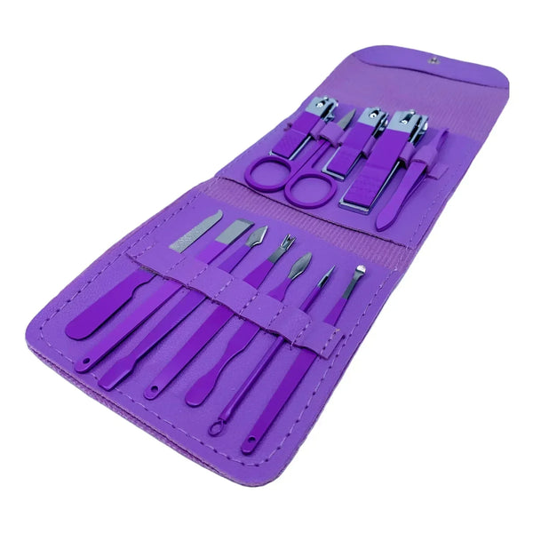 SET CHICO PEDICURA Y MANICURA #MORADO