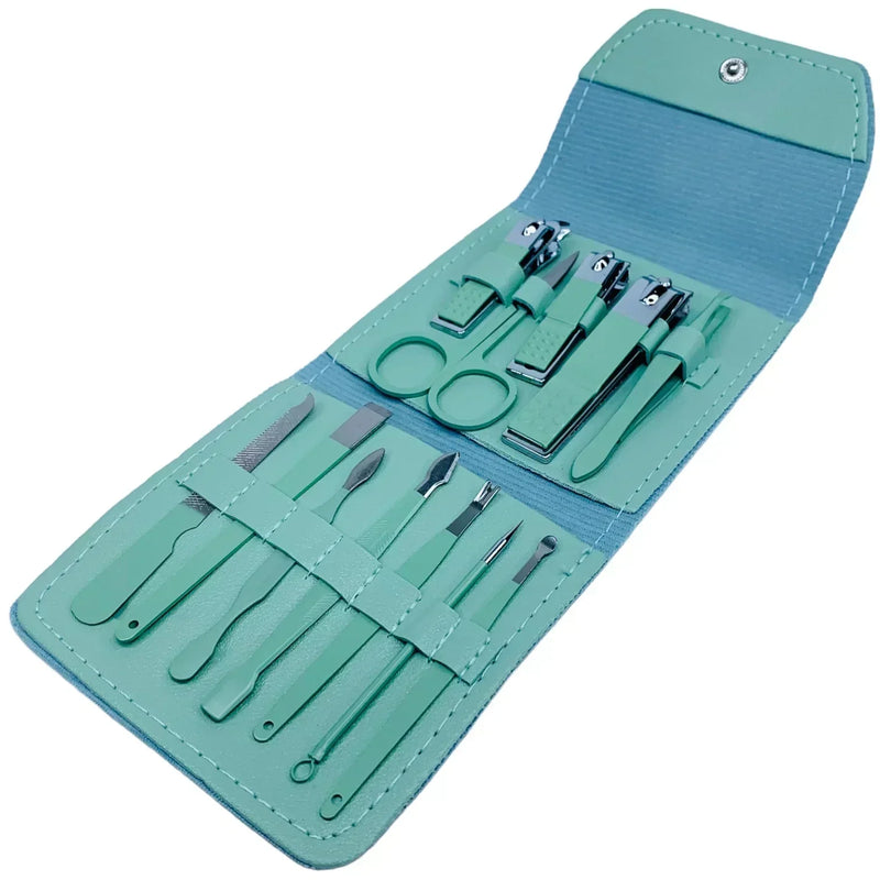 SET CHICO PEDICURA Y MANICURA #VERDE