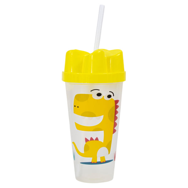 VASO DINOSAURIO ESTAMPADO 650 ML #AMARILLO