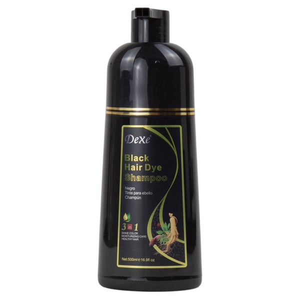 SHAMPOO TINTE BLACK HAIR DYE DEXE #NEGRO EXTRACTO DE GINSENG